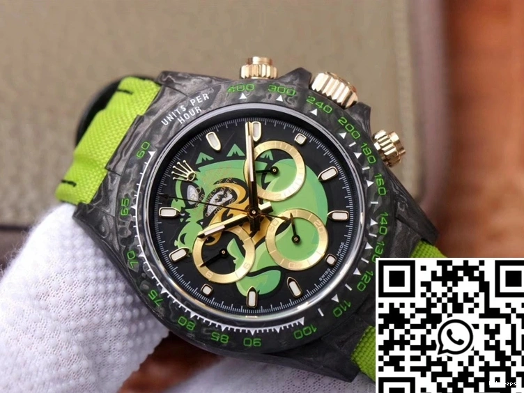 Cosmos Exploded Dragon Chronograph Edition Dial Rolex Daytona Green Carbon Fiber 0404